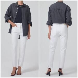 Citizens of Humanity Jolene High Rise Vintage Slim Jean White Out Wash